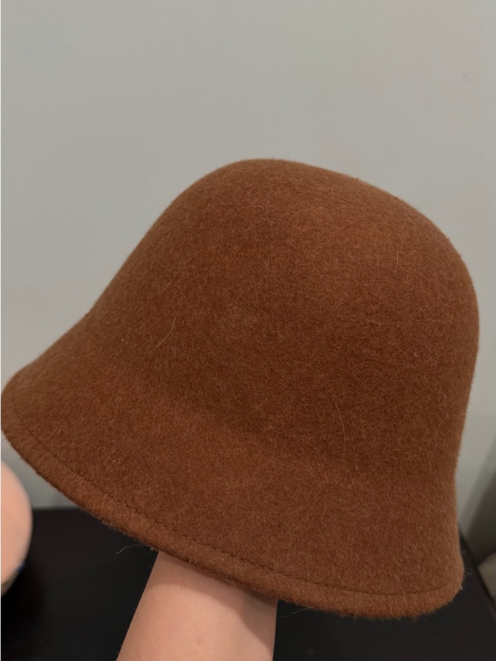 Madewell Felt Bell Bucket Hat - Chestnut Brown